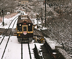 雪の水沼駅