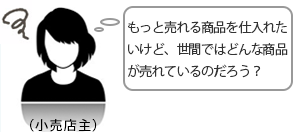 もっと売れる商品を仕入れたいけど、世間ではどんな商品が売れているのだろう?